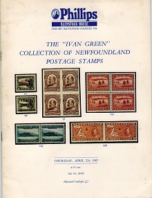 NEWFOUNDLAND - Phillips auction catalogue 