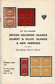 GENERAL LITERATURE (PACIFIC ISLANDS) - Robson Lowe auction catalogue.
