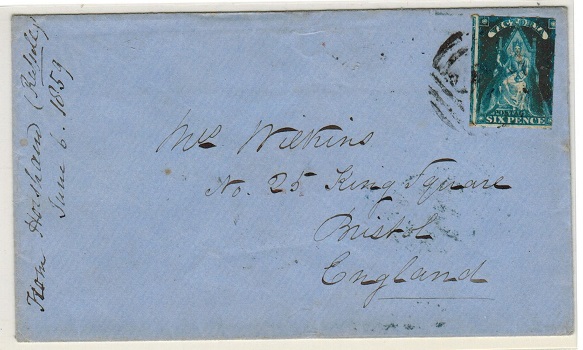 VICTORIA - 1859 6d blue 