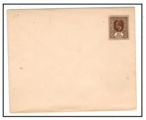 CEYLON - 1903 6c dark brown PSE unused.  H&G 34.