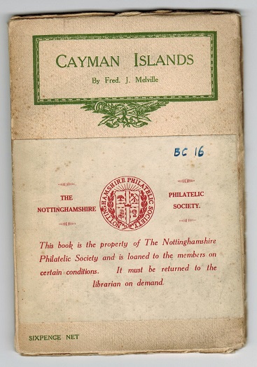 CAYMAN ISLANDS - Fred Melville handbook.