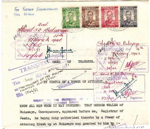 SOUTHERN RHODESIA - 1942