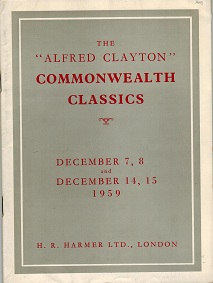 GENERAL LITERATURE (BRITISH COMMONWEALTH) - Harmers auction catalogue.