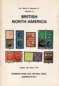 GENERAL LITERTAURE (BRITISH NORTH AMERICA)  Robson Lowe auction catalogue