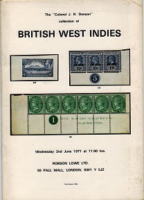 GENERAL LITERATURE (BRITISH WEST INDIES) - Robson Lowe auction catalogue.