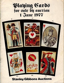 GENERAL LITURATURE (PLAYING CARDS) - Stanley Gibbons auction catalogue.