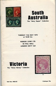 SOUTH AUSTRALIA - Robson Lowe auction catalogue