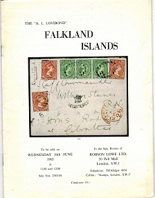 FALKLAND ISLANDS - Robson Lowe auction catalogue 