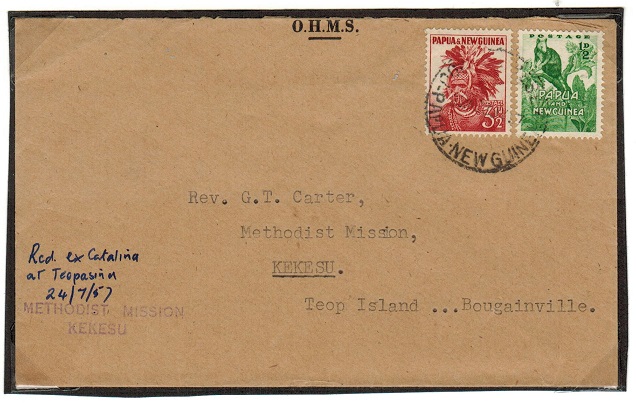 PAPUA NEW GUINEA - 1957 missionary 