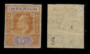 COLONIAL PROOFS - 1902 6d 