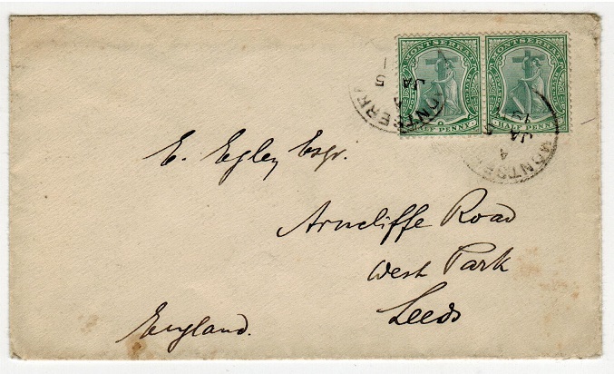 MONTSERRAT - 1911 1d rate postcard use to UK.