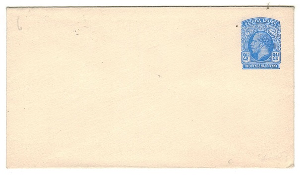 SIERRA LEONE - 1912 2 1/2d ultramarine PSE unused.  H&G 6.