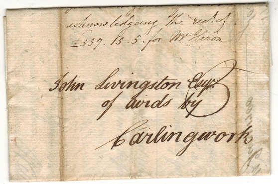 GREAT BRITAIN - 1788 entire from Edinburgh to Carlingwork.