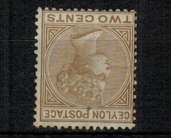 CEYLON - 1872 2c light brown mint with INVERTED WATERMARK.  SG 121w.