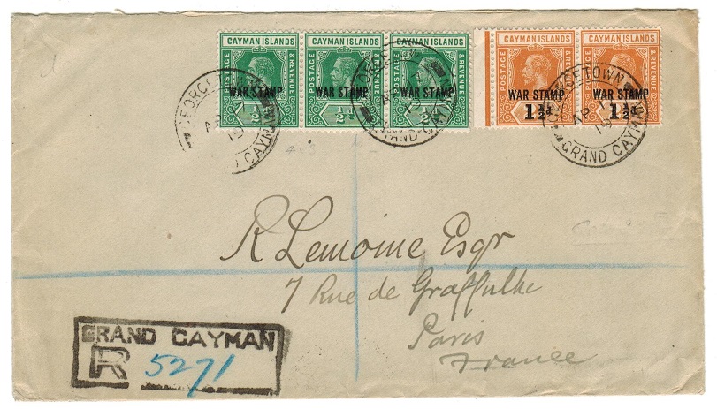 CAYMAN ISLANDS - 1919 mixed 