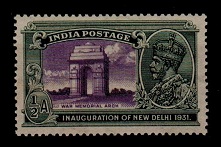INDIA - 1931 1/2a 