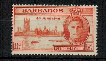BARBADOS - 1946 1 1/2d 
