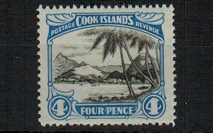 COOK ISLANDS - 1932 2 1/2d black and deep blue U/M.  SG 103b.
