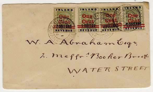 BRITISH GUIANA - 1894 multi franked 