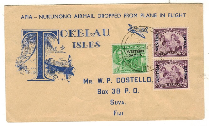SAMOA - 1947 first flight cover to Fiji.