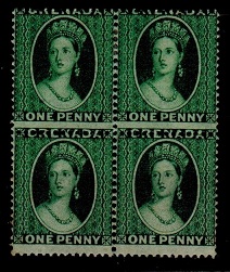 GRENADA - 1875 1d green 