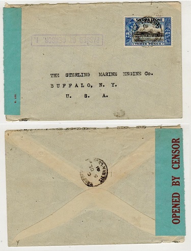 SIERRA LEONE - 1941 3d rate 