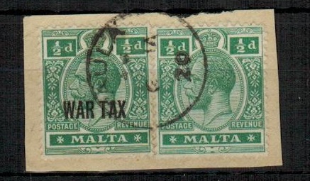 MALTA - 1920 1/2d and 1/2d 