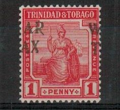 TRINIDAD AND TOBAGO - 1917 1d scarlet 