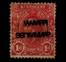 ST.VINCENT - 1916 1d carmine red 