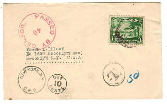 BRITISH GUIANA - 1940
