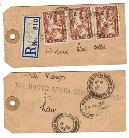 NIGERIA - 1936 registered 