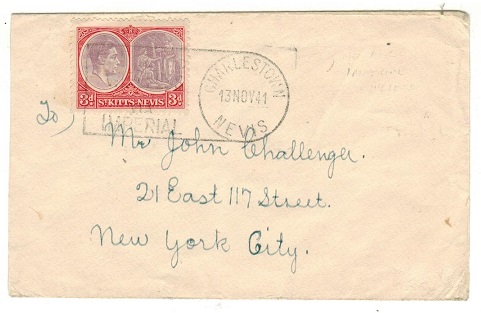ST.KITTS - 1941 3d rate 