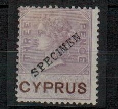 CYPRUS - 1878 3d lilac 