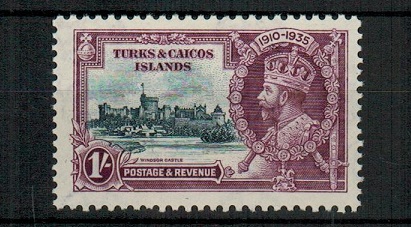 TURKS AND CAICOS IS - 1935 1/- 