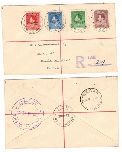 NEW GUINEA - 1937 registered 