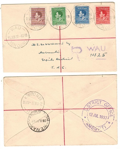 NEW GUINEA - 1939 registered 
