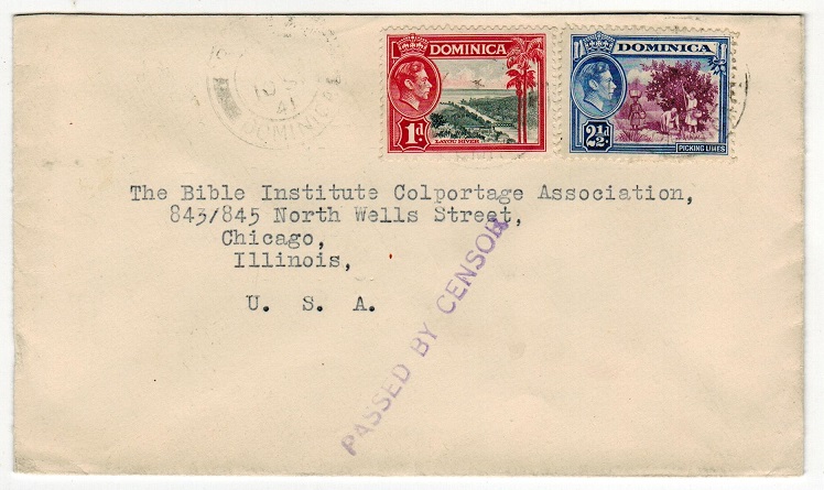 DOMINICA - 1941 3 1/2d rate 