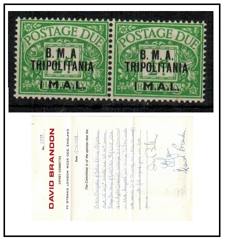 B.O.F.I.C. (Tripolitania) - 1948 1l on 1/2d 