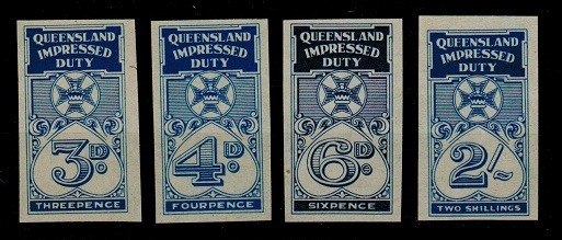 QUEENSLAND - 1930 3d,4d,6d and 2/- 