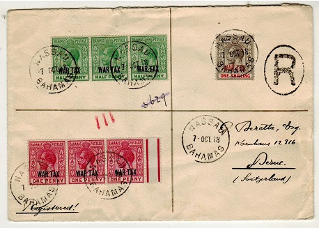 BAHAMAS - 1918 registered 