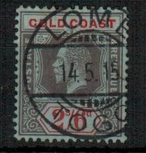 TOGO - 1913 2/6d (SG 81) of Gold Coast cancelled LOME/TOGO and dated 14.5.15.