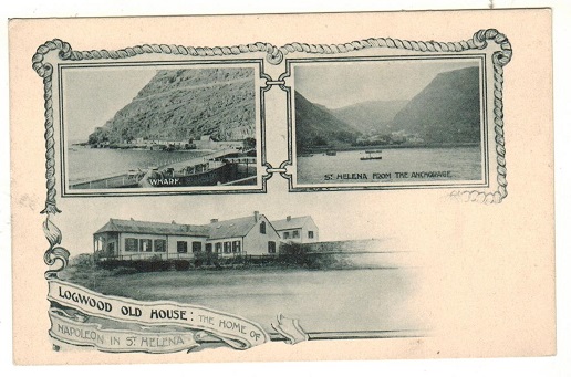 ST.HELENA - 1902 three vignette postcard in fine unused condition. 
