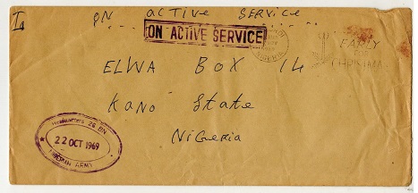 BIAFRA (Nigerian Occupation) - 1969 stampless 