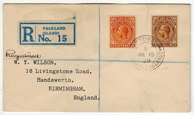 FALKLAND ISLANDS - 1929 1/6d rate 