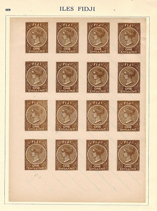 FIJI - 1881 1/- brown 