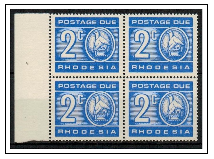RHODESIA - 1970 2c ultramarine 