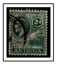 ANTIGUA - 1921 2d grey fine used with SHIFTED DE-COUPAGE variety.  SG 70.
