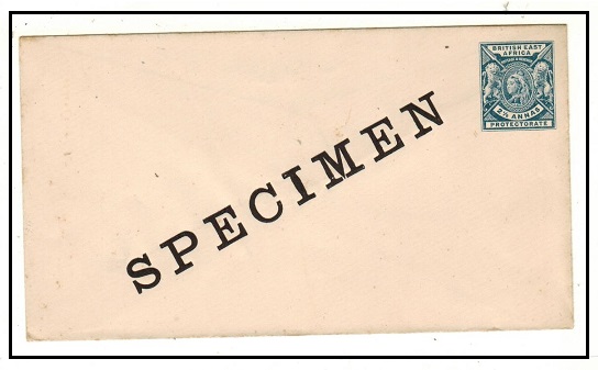 BRITISH EAST AFRICA - 1896 2 1/2a blue PSE unused SPECIMEN.  H&G 5.