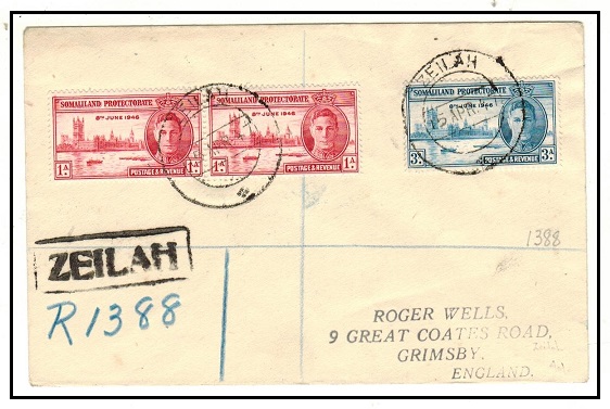 SOMALILAND - 1947 registered 