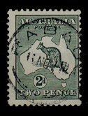 NEW GUINEA (N.W.P.I.) - 1919 use of Australian (un-overprinted) 2d grey 